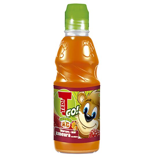 Bautura racoritoare necarbogazoasa cu Morcov Mar si Zmeura, Tedi Go, 300 ml