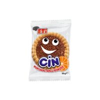 Biscuite cu jeleu de portocale si granule de ciocolata Eti Cin 25 g
