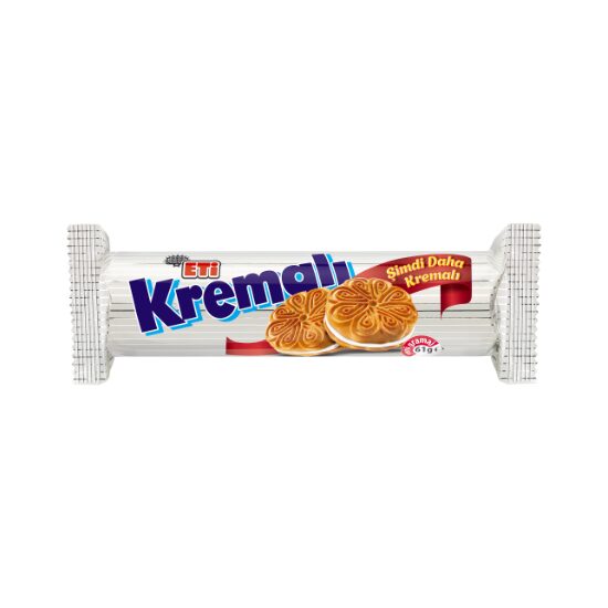 Biscuiti sandwich cu crema de lapte Eti Kremali 61g