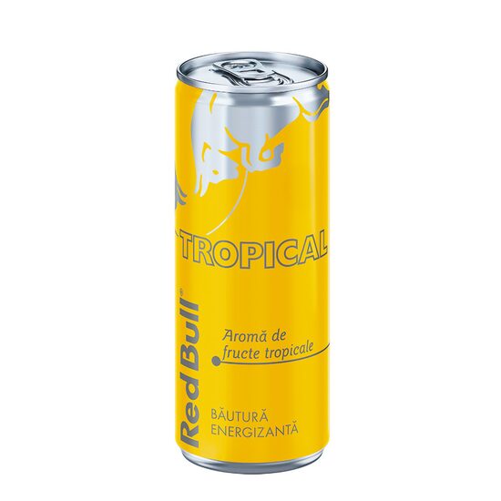 Bautura energizanta Red Bull Tropical, 250 ml, SGR