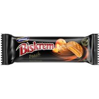 Biscuiti cu umplutura de piersica Biskrem, 80g
