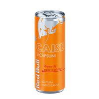 Bautura energizanta Red Bull capsuni si caise, 250 ml, SGR