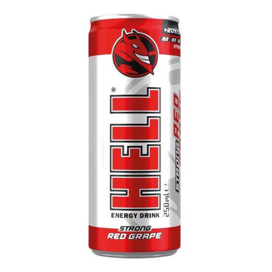 Bautura energizanta Hell Energy Drink Red Grape, 250 ml, SGR