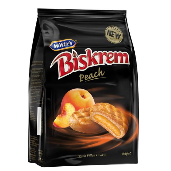 Biskrem Biscuiți cu Cremă de Piersică 160g