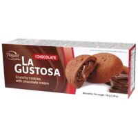 Biscuiti Crocanti La Gustosa, Bogutti, cu Crema de ciocolata, 150 g