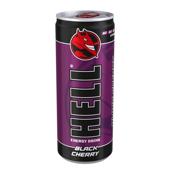 Bautura energizanta Hell Energy Drink Black Cherry, 250 ml, SGR