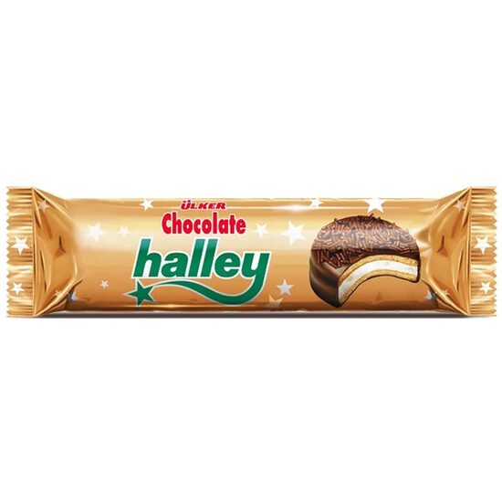 Fursecuri sandwich cu ciocolată cu lapte Ulker Halley 77 g