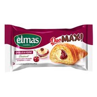 Croissant cu crema de vanilie si cirese Elmas Duo Max 80g