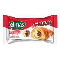 Croissant cu crema de vanilie si ciocolata Elmas Max ChocoVanilla 80g
