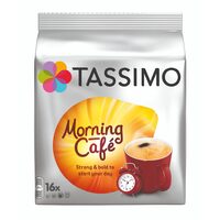 Capsule cafea Jacobs Tassimo Morning Cafe 16 capsule, 5 bucati
