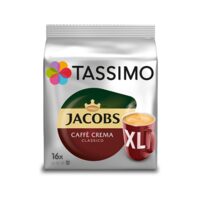 Capsule Tassimo Jacobs Caffe Crema Classico XL, 16 capsule, 5 bucati