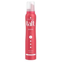 Spuma modelatoare Taft Shine, nivel fixare 4, formula vegana, 200 ml
