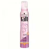 Spuma modelatoare Taft Curl, pentru par cret sau cu bucle, nivel fixare 3, formula vegana, 200 ml