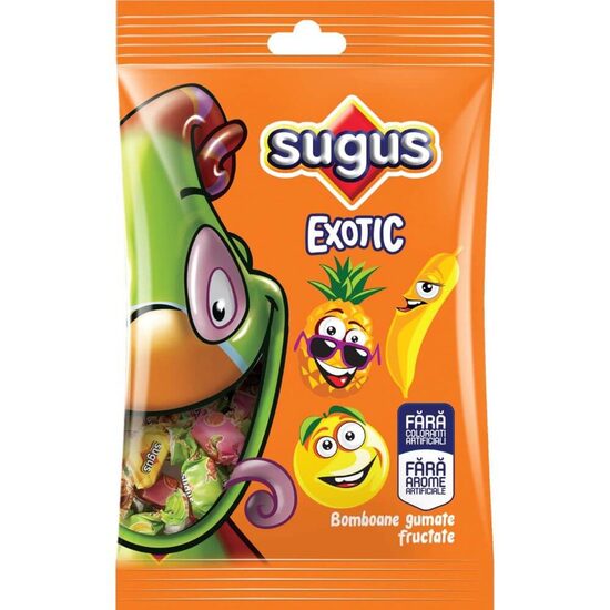 Bomboane gumate cu aroma de fructe de exotice Sugus 80 g