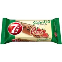 Rulada elvetiana cu crema de capsuni 7 Days, 200g
