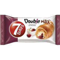 Croissant cu umplutura de visine si vanilie, 7 Day's Double, 80g
