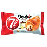 Croissant cu umplutura de vanilie si cacao, 7 Day's Double, 80g