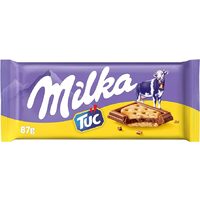 Ciocolata cu biscuiti Tuc, Milka, 87 g