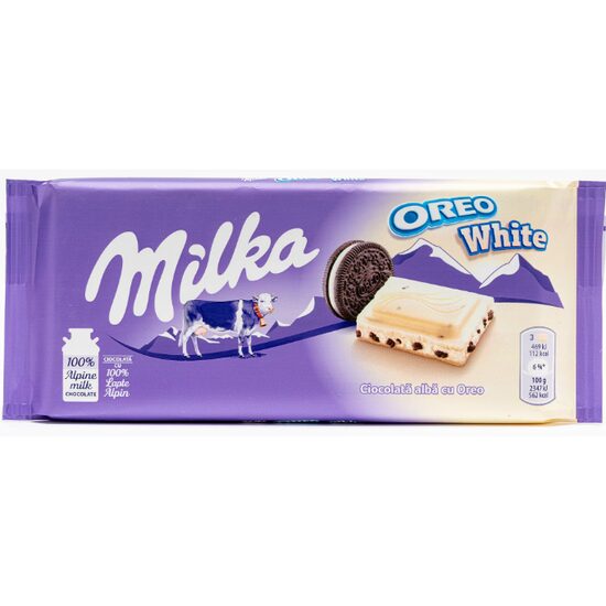 Ciocolata alba cu Oreo Milka 100g