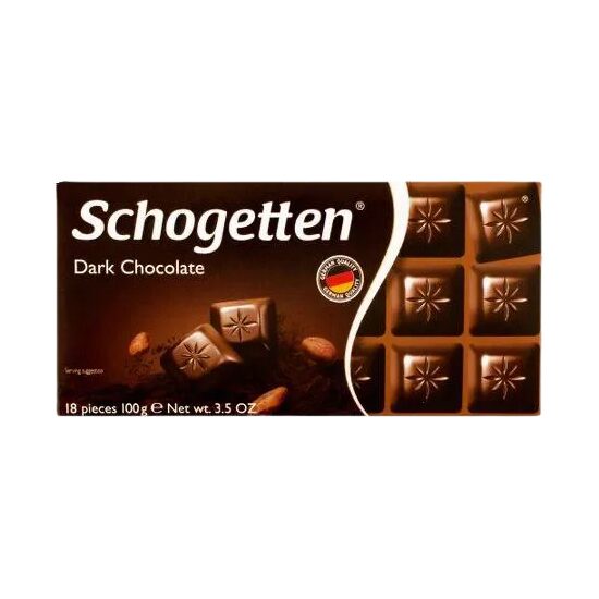Tableta ciocolata Schogetten neagra, 100 g