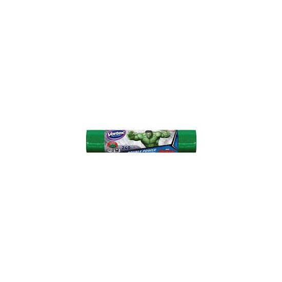 Saci gunoi Ultra Strong, 2 straturi, plastic, 240Lx5 buc., Hulk Vortex