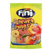 Jeleuri cu aroma de piersici Fini Peach Rings, 80 g