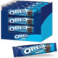 Biscuiti cacao cu crema Oreo Original, 154g