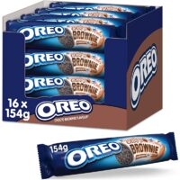 Biscuiti cacao cu crema Oreo Brownie, 154g