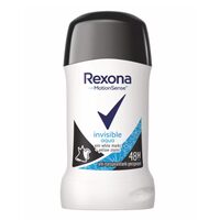 Deodorant antiperspirant stick Rexona Invisible Aqua, 40 ml