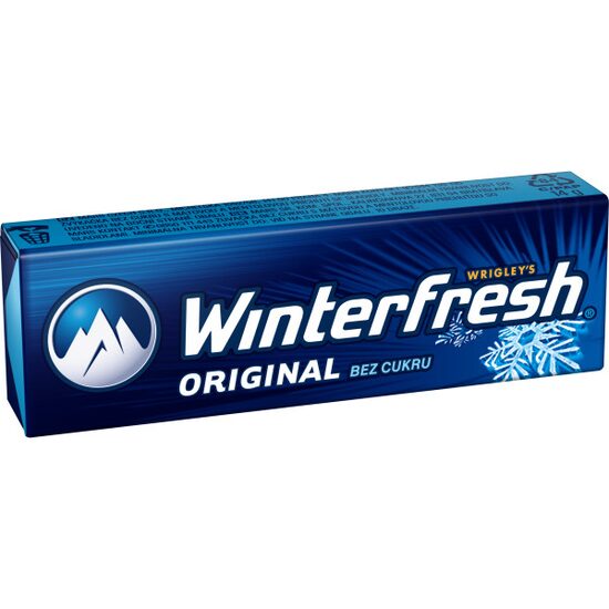 Winterfresh Original White guma de mestecat cu aroma de menta 10 buc 14 g, 30 bucati