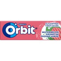 Orbit Watermelon guma de mestecat cu aroma de pepene rosu 10 buc 14 g