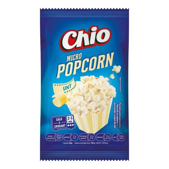Popcorn cu unt Chio, pentru microunde, 80g