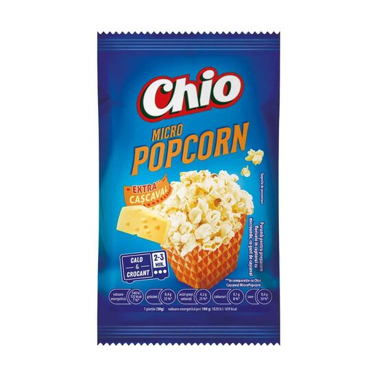 Popcorn microunde cu gust intens de cașcaval Chio 80g