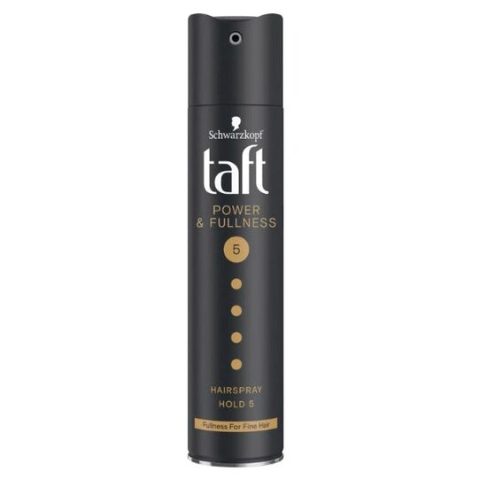 Fixativ Taft Power & Fullness, nivel fixare 5, formula vegana, 250 ml