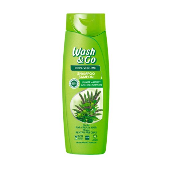 Sampon pentru curatare si purificare Wash & Go Herbs 360 ml