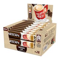 Cafea Nescafe 3in1 Creamy Latte, 28 plicuri x 15g, cu lapte praf si zahar, 420g