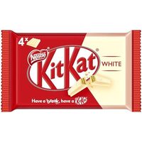 Ciocolata cu lapte cu interior crocant de napolitana Kit Kat Finger White 41.5g