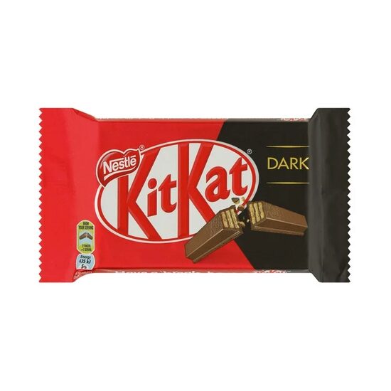 Ciocolata cu lapte cu interior crocant de napolitana Kit Kat Finger Dark 41.5g