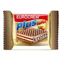 Napolitana cu crema de cacao si alune Eurocrem Plus 20 g x 40 buc.