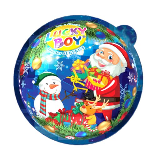Set 6 Christmas Ball Boy Lucky ciocolata cu surprize 40g