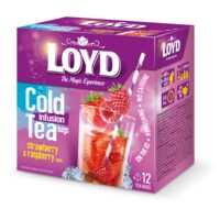 Ceai Loyd Cold Infusion Tea Strawberry Raspberry, 12 plicuri, 30g