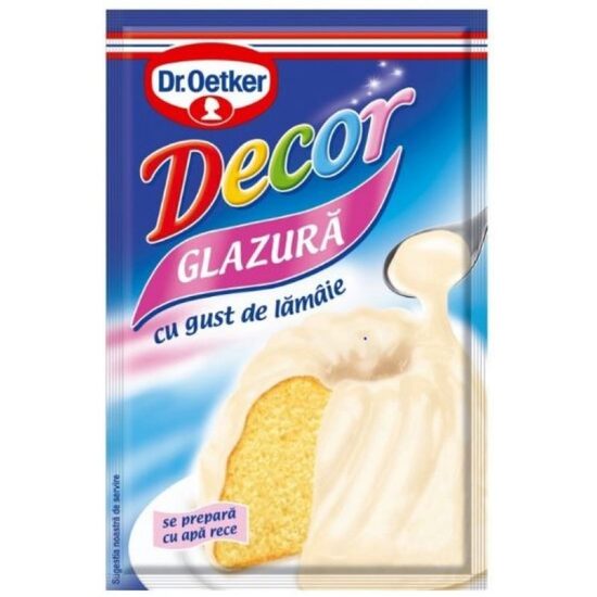 Mix pentru glazură cu gust de lămâie Dr Oetker 100g