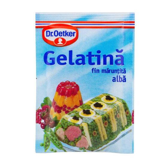 Gelatină fin mărunțită albă Dr Oetker 10g 