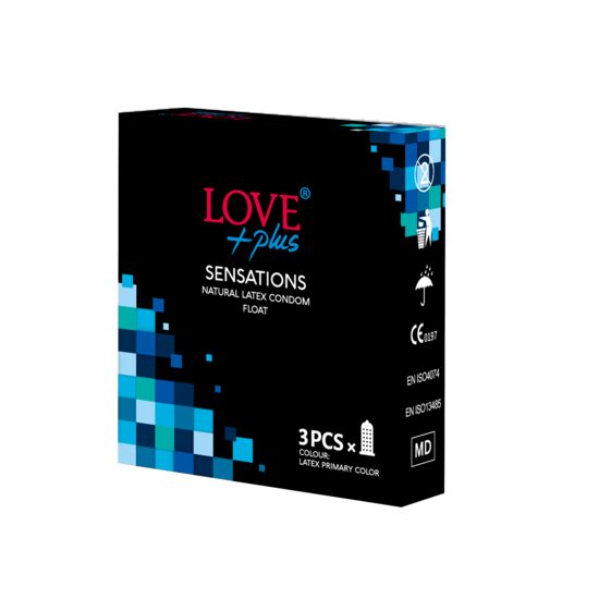 Prezervative Love Plus Sensations 3bucati