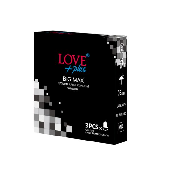 Prezervativ Love Plus Big Max, 56 mm diametrul, 3buc
