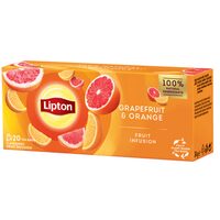  Ceai de fructe cu grapefruit si portocala Lipton, 20 plicuri x 34g