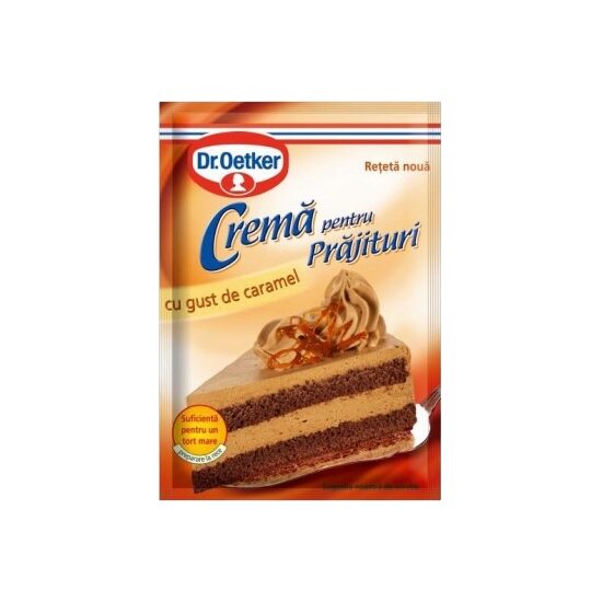 Crema pentru prajituri Dr.Oetker, cu gust de caramel 55 g