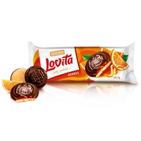 Biscuiti cu jeleu de portocale si ciocolata Lovita Roshen, 135g