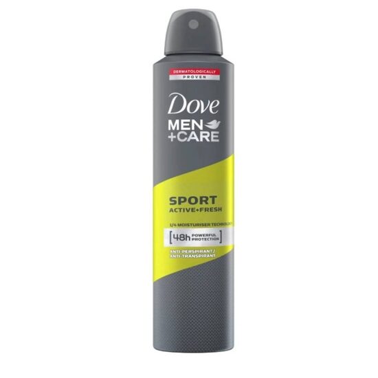 Deodorant antiperspirant spray, Dove, Men+Care Sport Active Fresh, 48 h, 250 ml