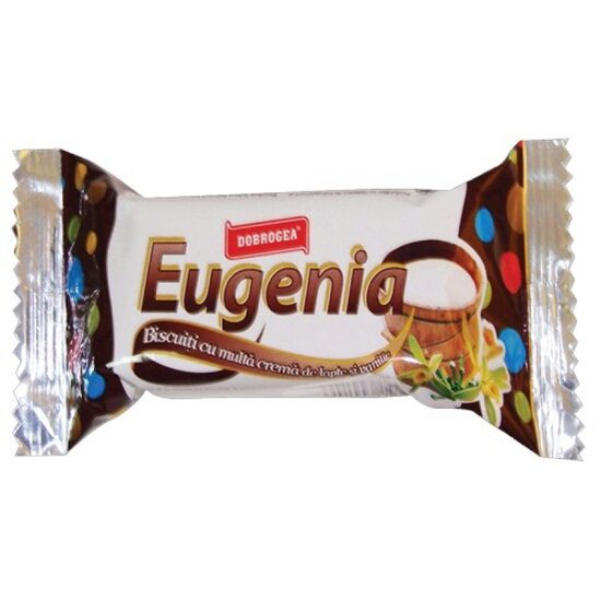 Biscuiti Eugenia Dobrogea cu crema de lapte si vanilie, 36 g